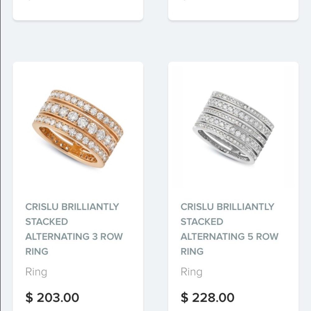 Brand new CRISLU ring